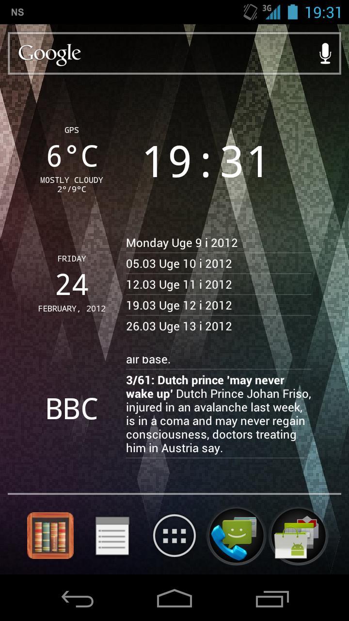 Glass Widgets ICS 2 تصوير الشاشة