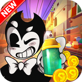 Subway Bendy Jungle run : Ink surfer icon