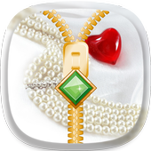 Pearls Zipper Lock Screen icon