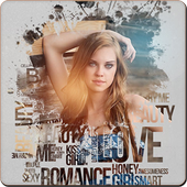 Typography Photo Artist Effects icon