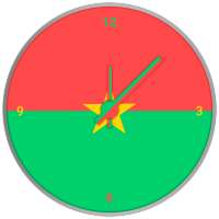 Burkina Faso Clock Widget