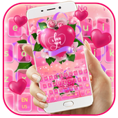 Cute Romantic Love Heart Keyboard Theme icon