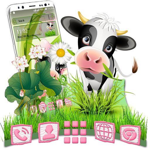 Cartoon Cow Launcher Theme icon