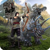 Hunter Dinosaur Robot 3D icon