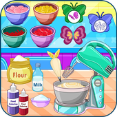 Butterfly muffins cooking game icon