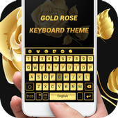 Gold Rose Keyboard Theme icon