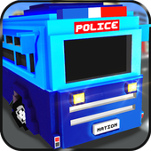Blocky Police Prison Transport icon