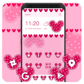 Pink Cute Micky Theme icon