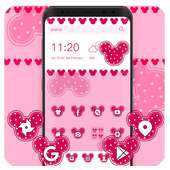 Pink Cute Micky Theme on 9Apps