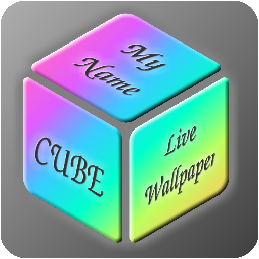 My Name Cube Live Wallpaper,Text Wallpaper Maker icon