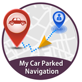 Car Park Location Navigation icon