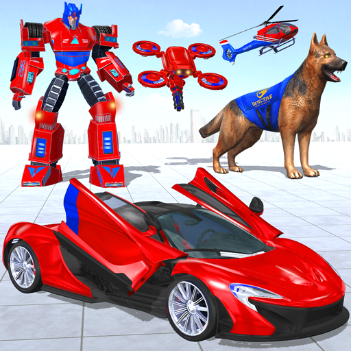 Police Dog Drone Robot Car icon