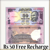 Rs 50 Free Recharge icon