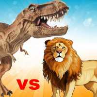 Lion vs Dinosaur Animal Simulator Game