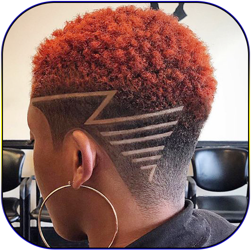 Black Women Line Hairstyles icon