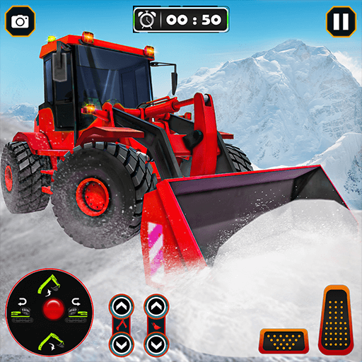 Snow Road Crane Simulator 3D icon