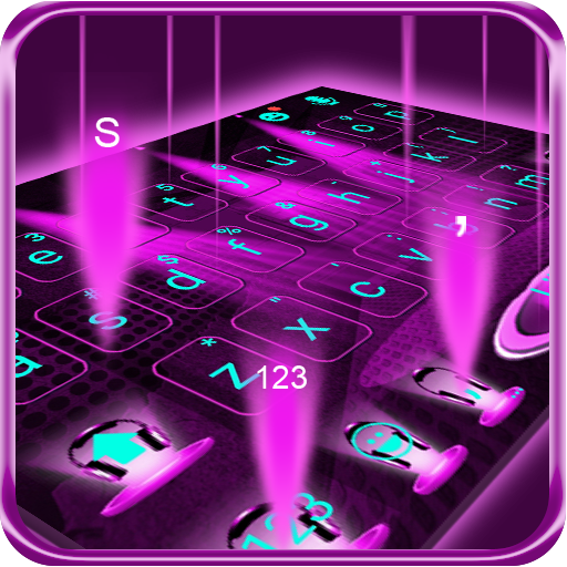 Hologram 3d Tech Stage Keyboard Theme icon