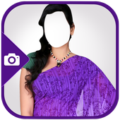 Indian Sari Photo Suit أيقونة