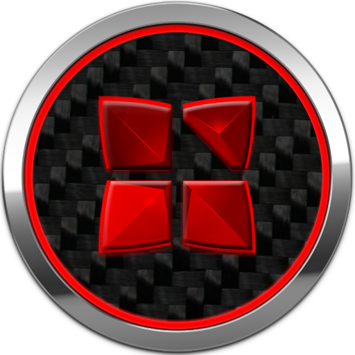 Next Launcher 3D Theme Carbon icon