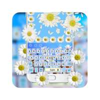 Keyboard with daisies