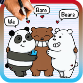 How To Draw bears characters icon