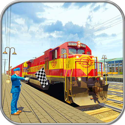 Indian Train Racing Simulator Pro: Train game 2019 icon