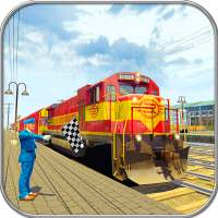 Indian Train Racing Simulator Pro: เกมรถไฟ 2019 on 9Apps