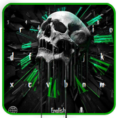 Green roar skull keyboard أيقونة