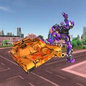 Flying Car Robot Fighting Superhero war 2018 icon