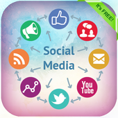 All social media in one app 2018 icon