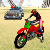 moto cross Stunt Ramp Chase Simulator 2020 icon