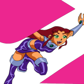 teen starfire super titans icon