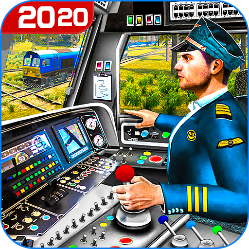 Long European Train Driving New Train Free Game icon