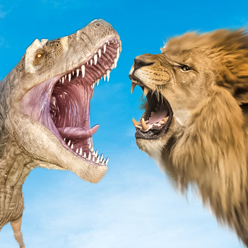 Wild Lion vs Dinosaur: Island Battle Survival icon