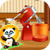 Panda Little Chef - Cooking games &amp; Cake Maker icon