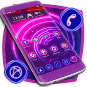 Neon Purple Launcher Theme icon