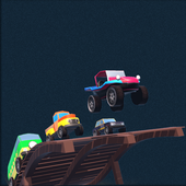 Mini car race icon