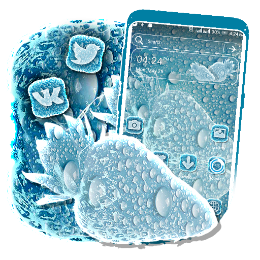 Strawberry Ice Launcher Theme icon