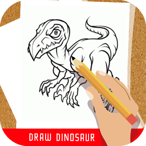 How to draw dinosaur icon