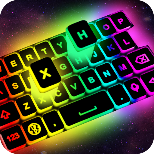 Neon Keyboard Theme - LED Light Background icon