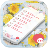 Rose Theme Color Go SMS - Color Message icon