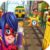 Subway ladybug Surfer Run - miraculous Adventure icon