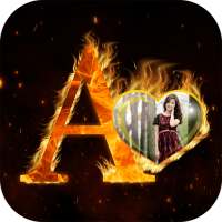 Fire Text Letters Photo frames NameArt Flamingtext on 9Apps