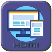 Phone Connect to tv (HDMI Connector) icon