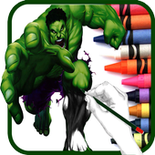 Bulk Superhero Incredible Coloring page Games icon