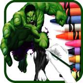 Bulk Superhero Incredible Coloring page Games on 9Apps
