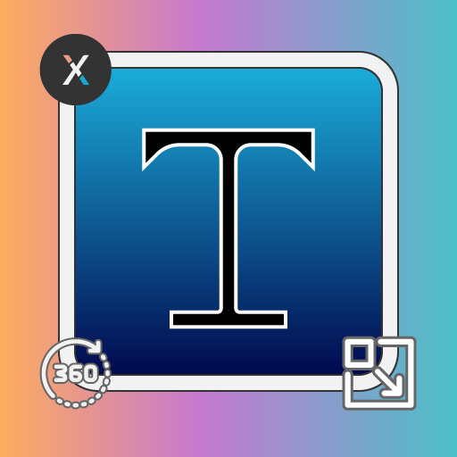 Text photo - Text editor for photo icon
