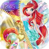 Winx Zipper Lock Screen