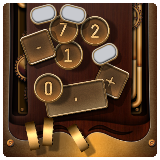 Steampunk calculator icon