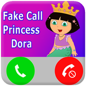 Fake Call Dora Princess أيقونة